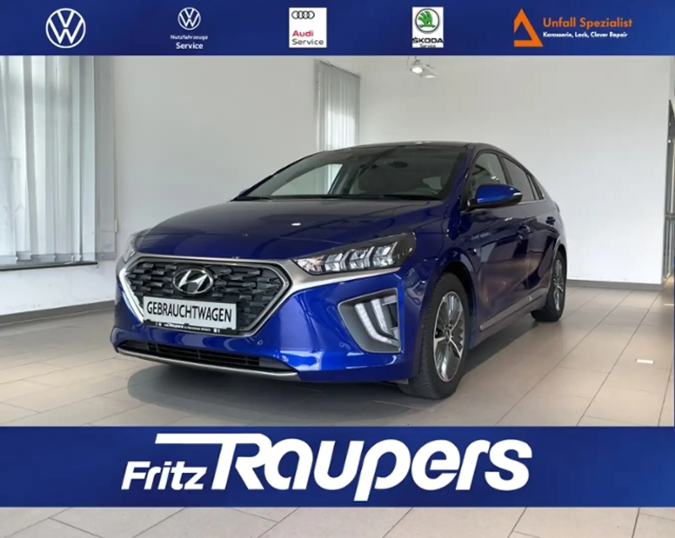 Hyundai IONIQ Premium Plug-In +ALLWETTER+NAVI Bleu - 1