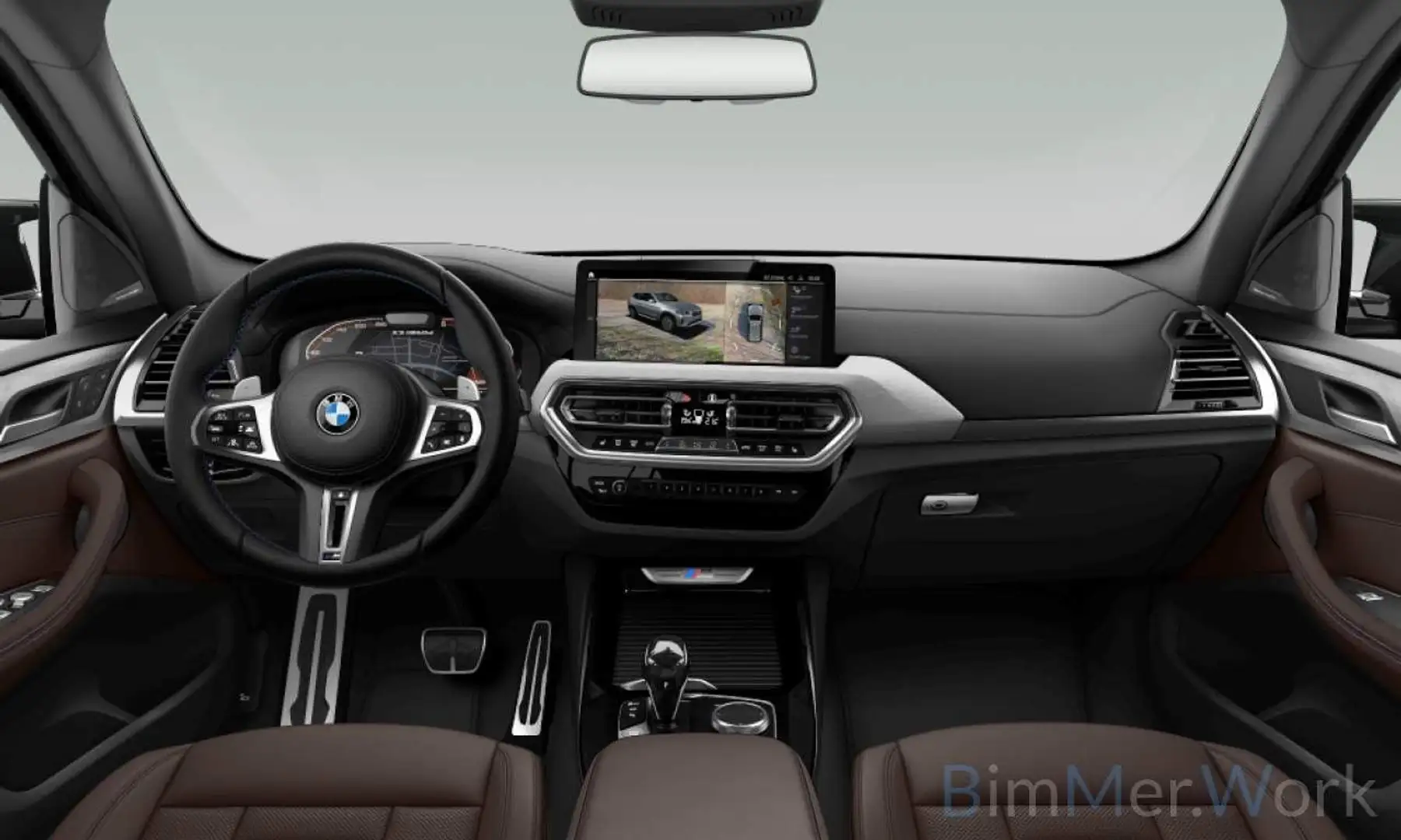 BMW X3 M HUD,Panorama.Kamera,H&K,Belüft,360Kam Schwarz - 2