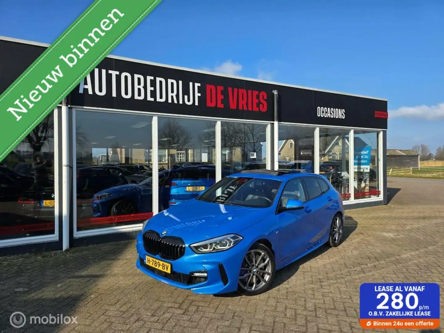 BMW 118 1-serie 118i M Sport Full Options ACC/Pano/Stoelve Blu/Azzurro - 1