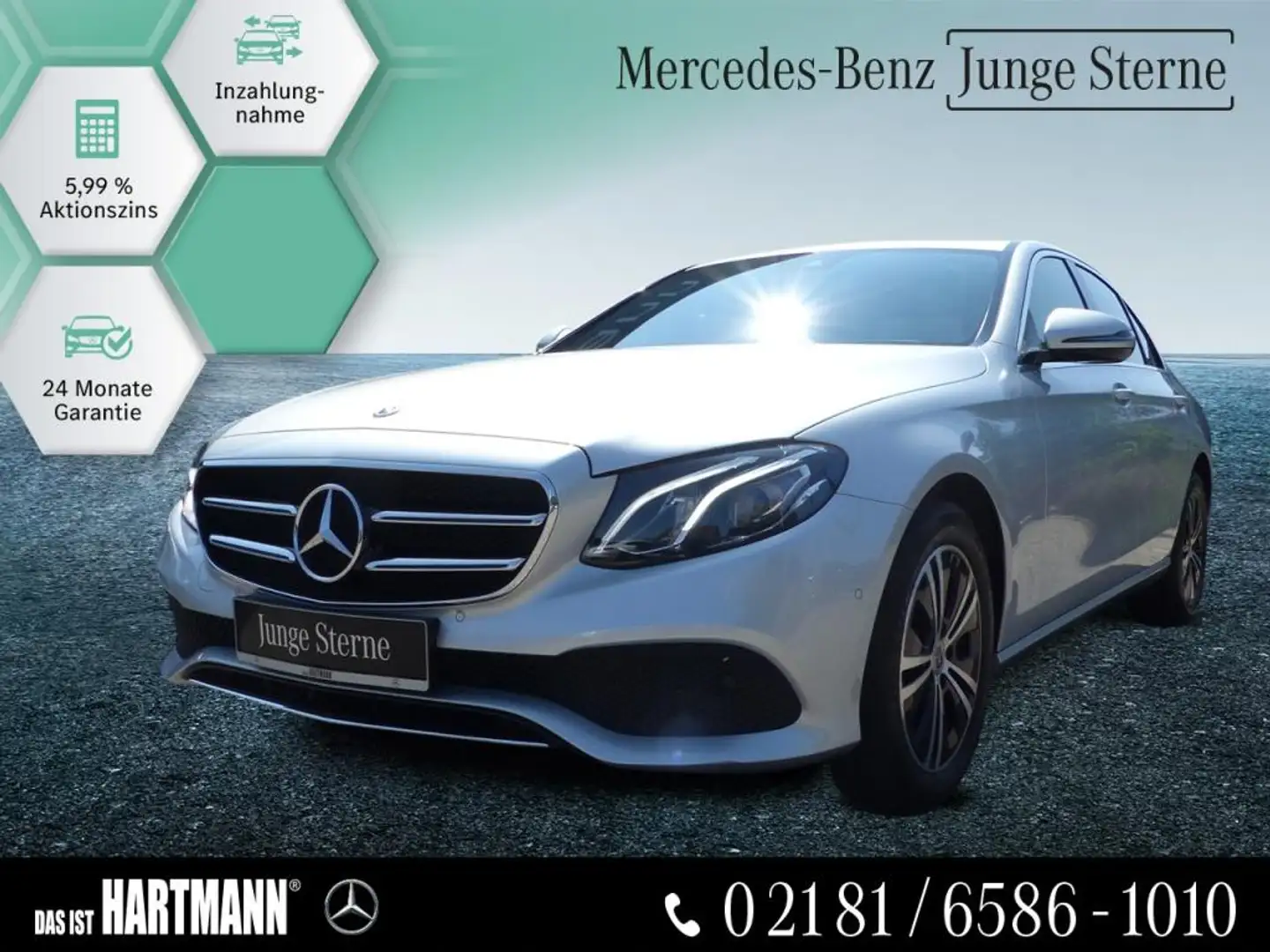 Mercedes-Benz E 200 Limo AVANTGARDE+EXCLUSIVE+TOTW+MEMORY+KAM Argent - 1