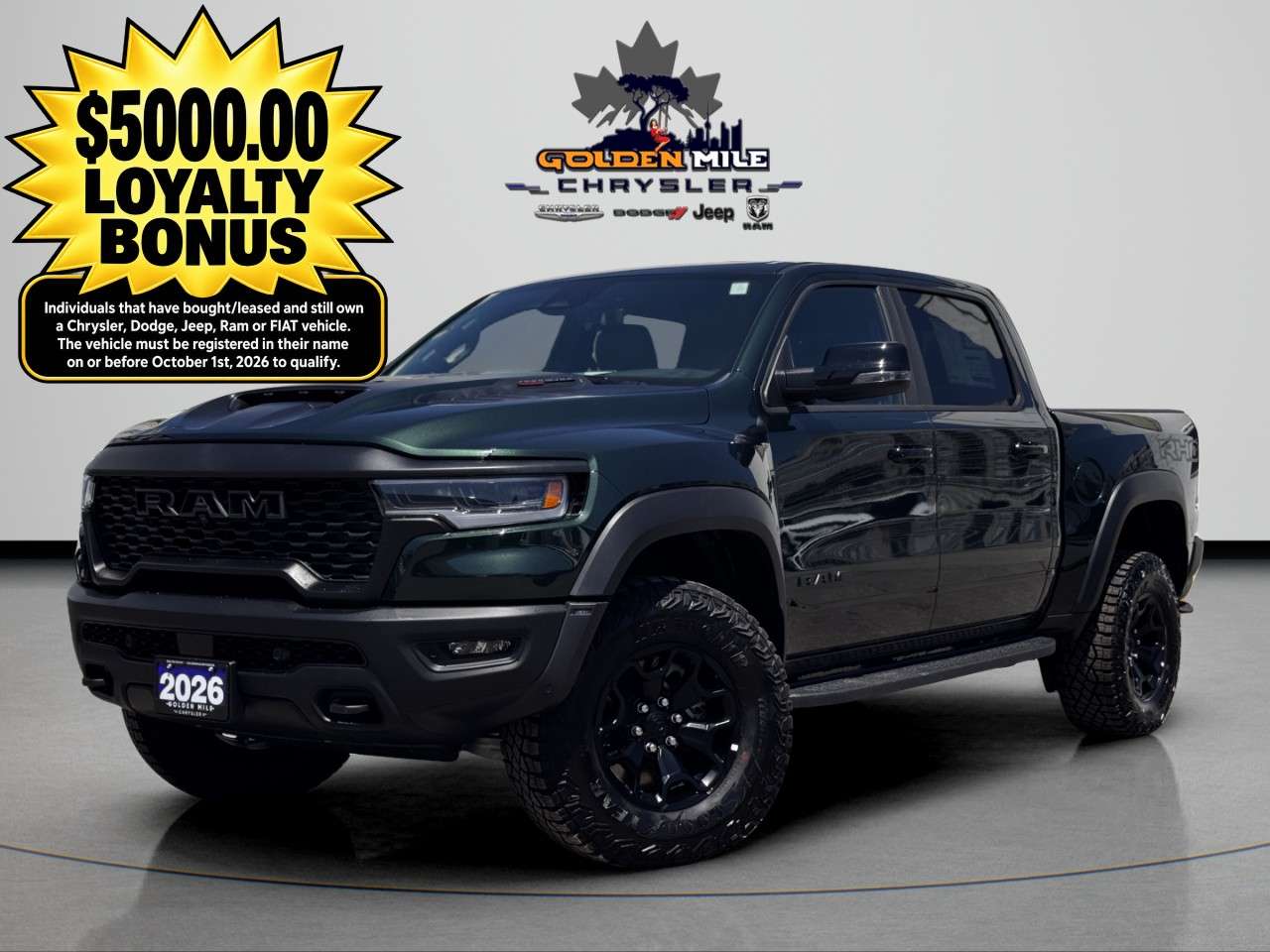 2026 RAM 1500 RHO 4x4 Crew Cab 5'7 Box