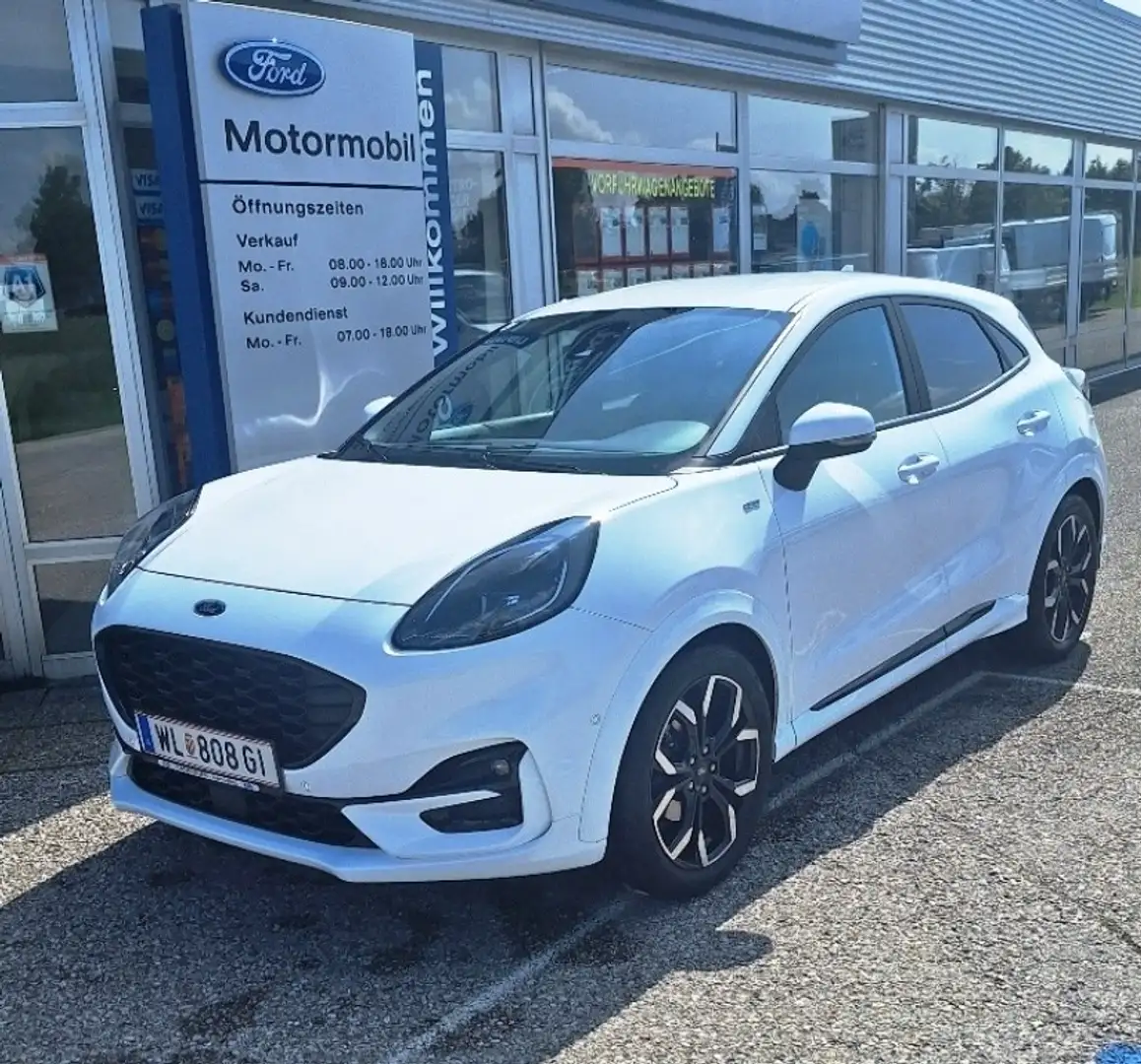 Ford Puma 1,0 EcoBoost Hybrid ST-Line X Weiß - 1