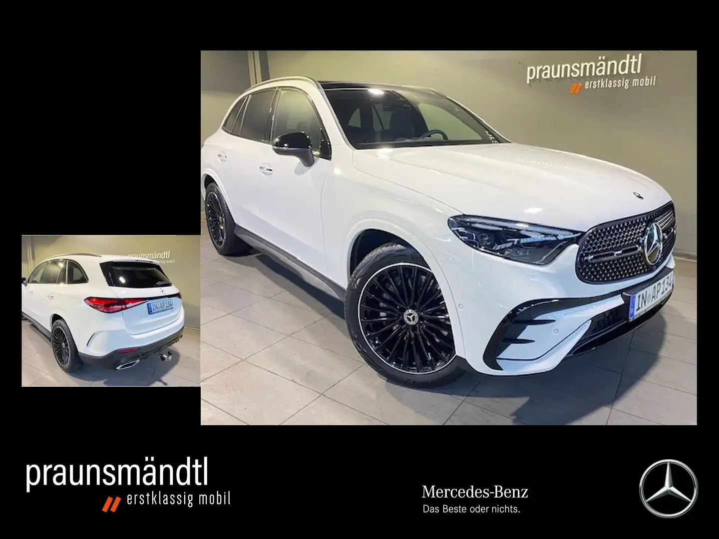 Mercedes-Benz GLC 220 d 4M AMG Night AHK/Pano/Distr/360/Tot/20 Weiß - 1