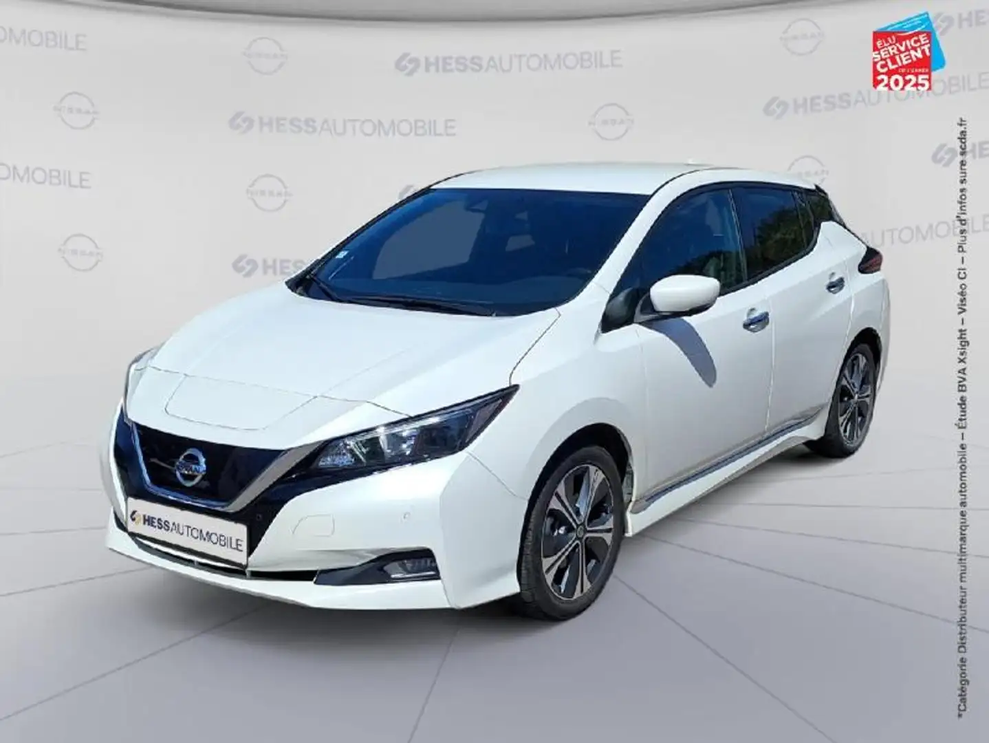 Nissan Leaf 150ch 40kWh N-Connecta 21 Sieges chauf GPS Camera Blanc - 1