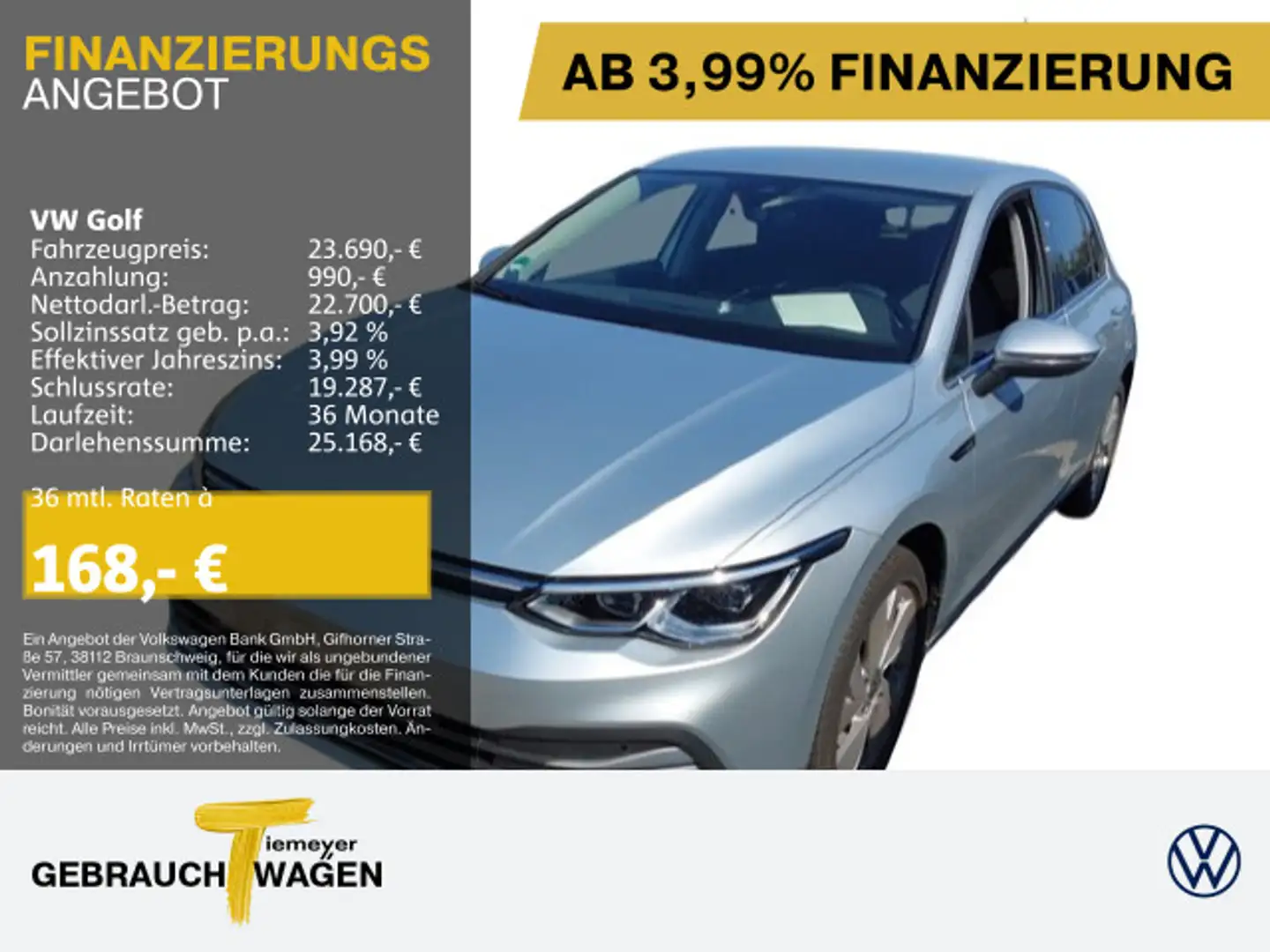 Volkswagen Golf 1.5 TSI STYLE LM17 NAVI KAMERA SITZHZ Zilver - 1
