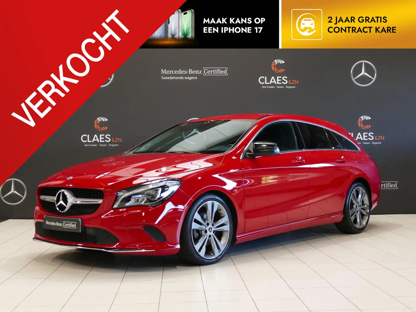 Mercedes-Benz CLA 200 200d Shooting Brake Ambition DOS 7790 Rood - 1
