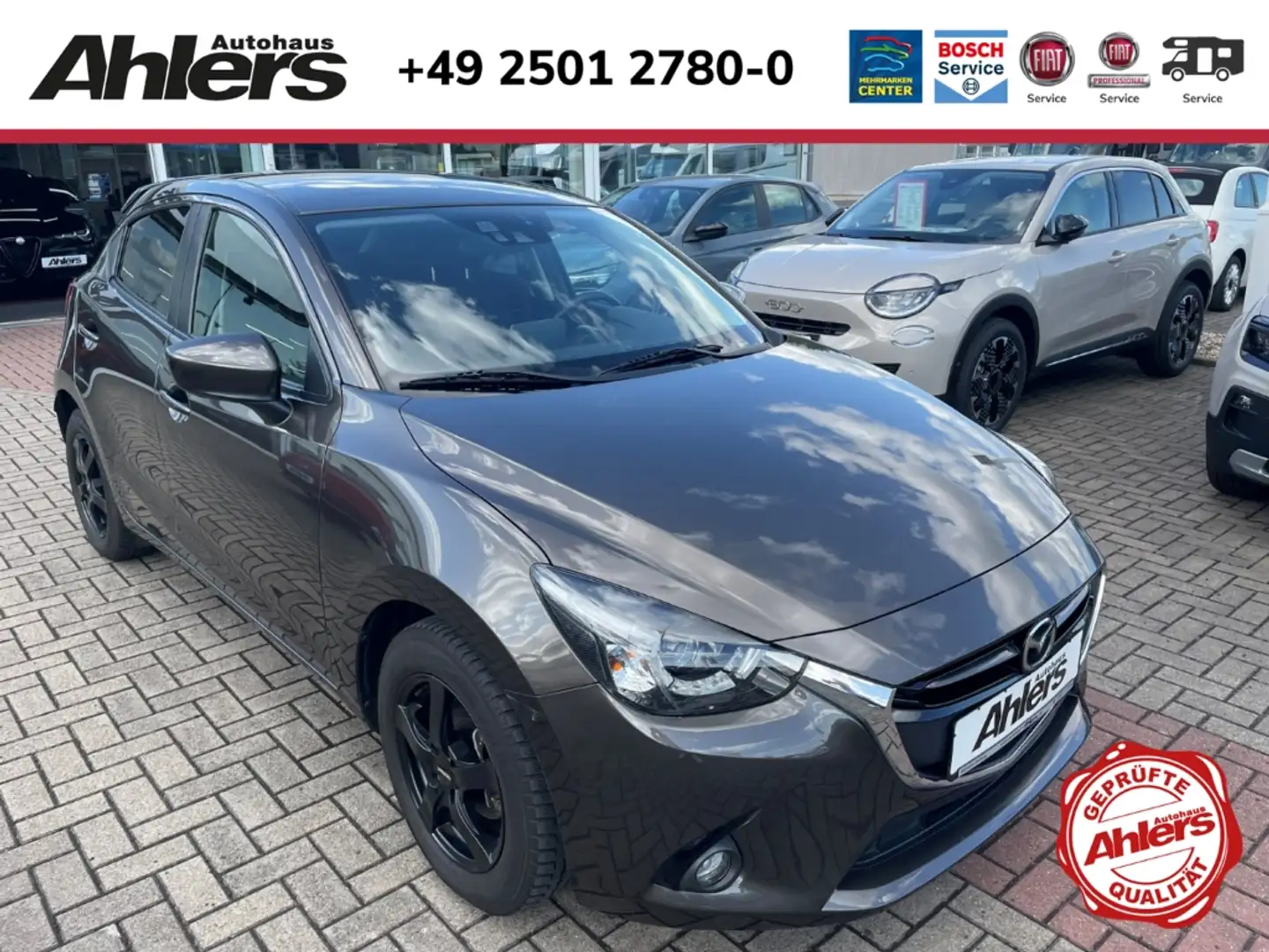 Mazda 2 Sports-Line+VOLL-LED+SITZHEIZUNG+8-FACH+PDC+SCHECK Grey - 1