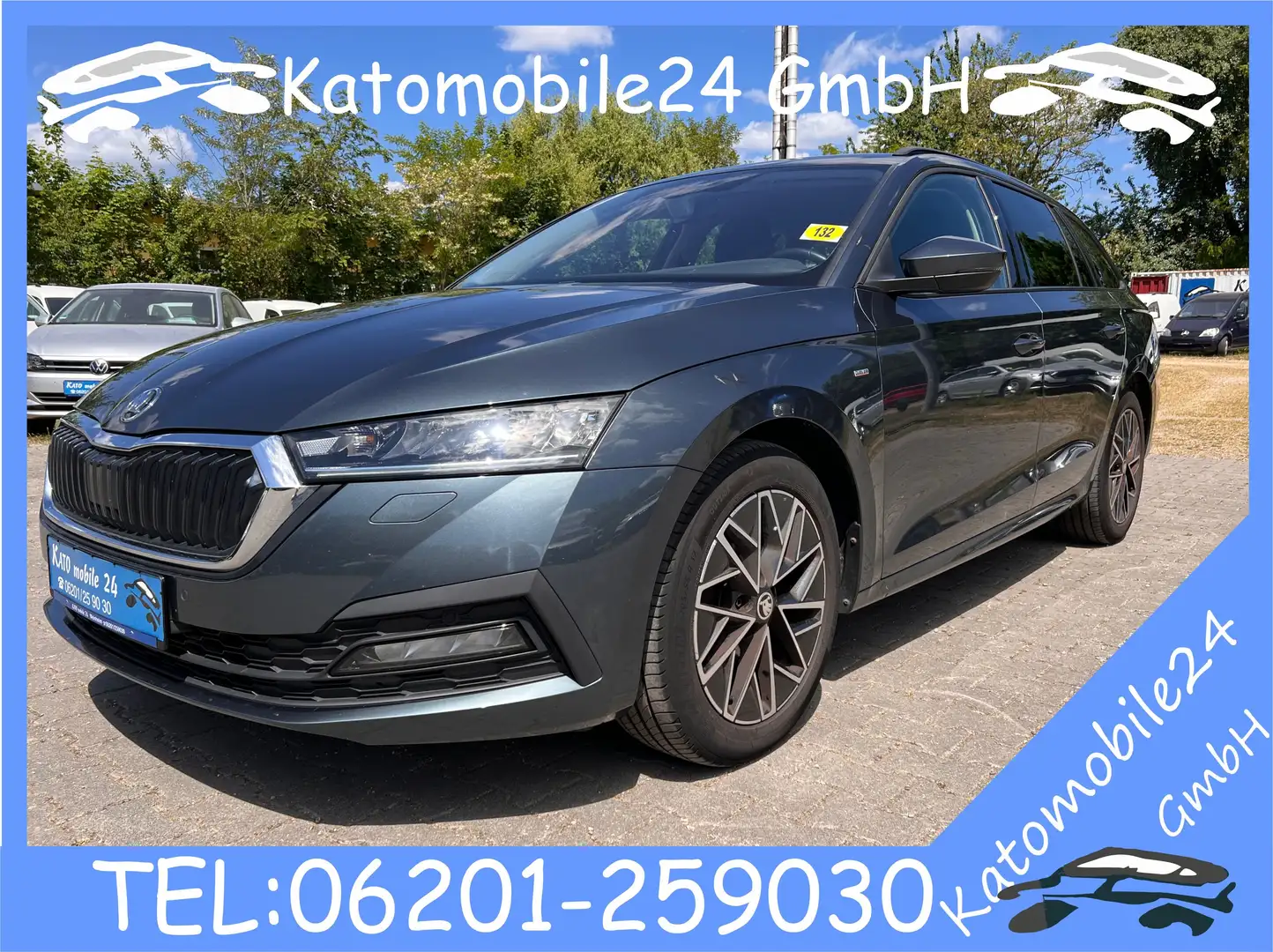 Skoda Octavia Combi Clever 1.5 TGI DSG LED 4x SHZ Kamera Massage Grijs - 1