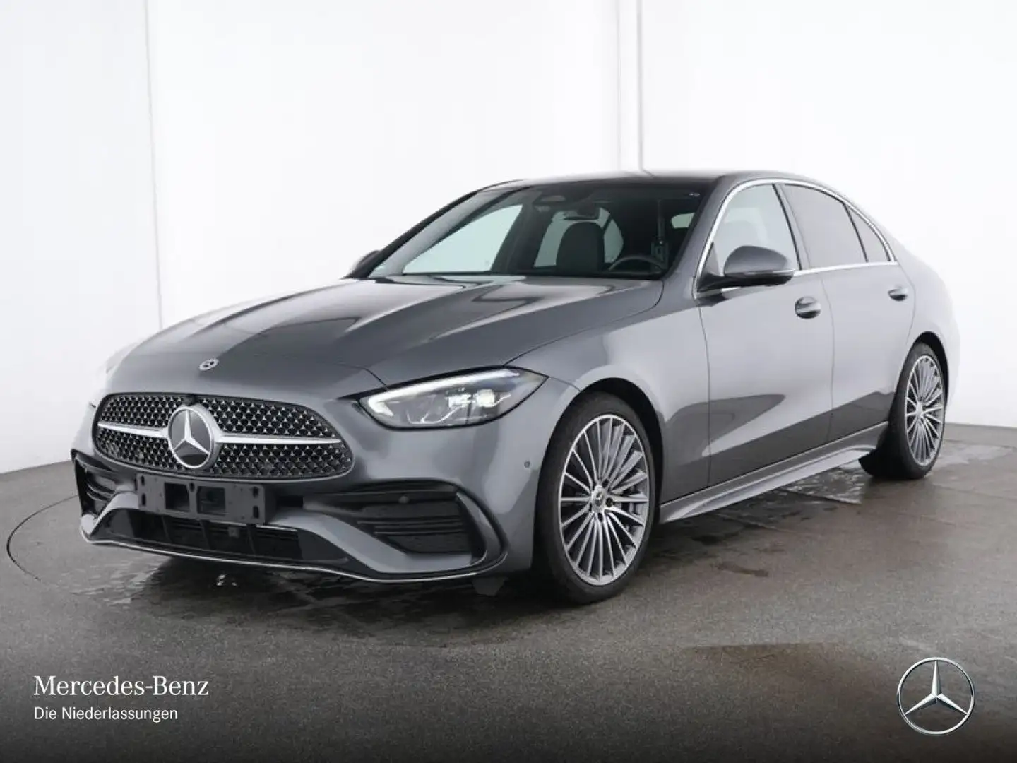 Mercedes-Benz C 180 AMG+PANO+AHK+LED+KAMERA+KEYLESS+9G Grau - 2