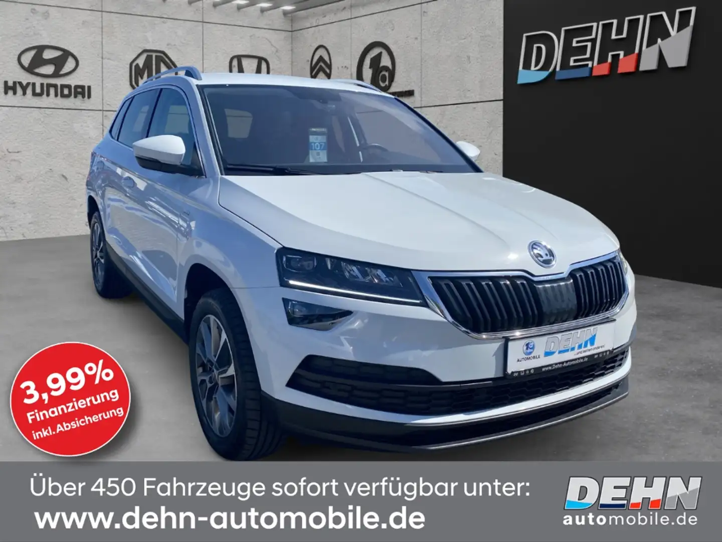 Skoda Karoq 1.5 TSI DSG Clever ACC Navi behei. Frontsch. Weiß - 1