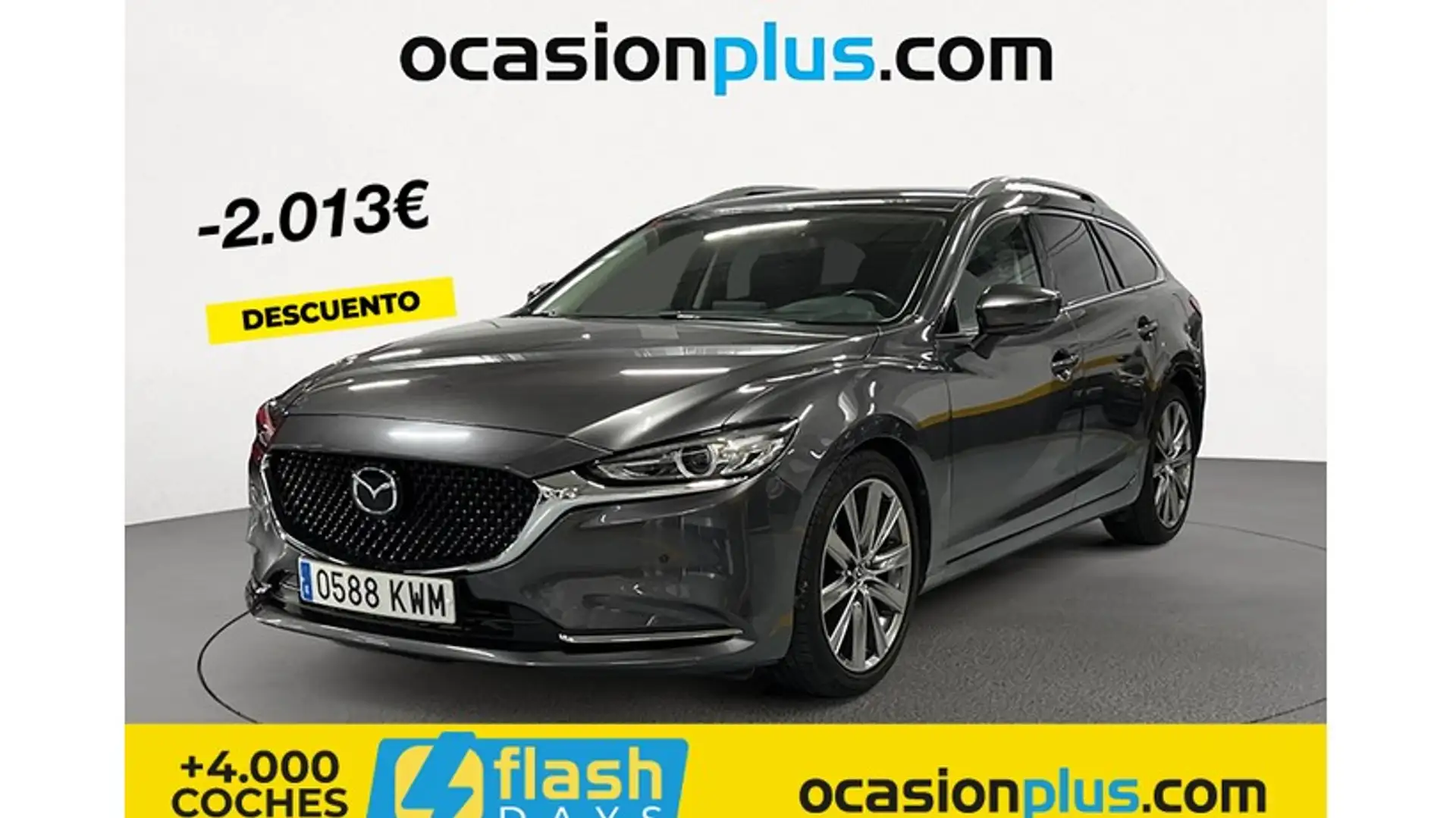 Mazda 6 Wagon 2.0 Skyactiv-G Zenith Gris - 1