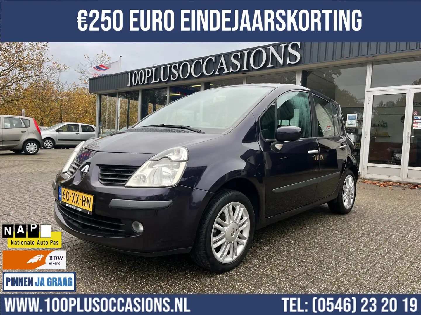 Renault Modus 1.2 TCE Dynamique | Airco | LM velgen | Paars - 1