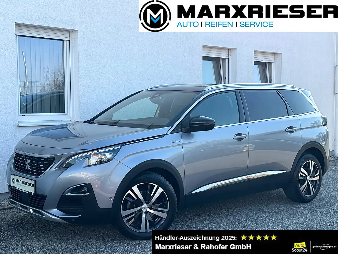 Peugeot 5008 1,5BHDI130 GT-Line Aut. | Panorama | Leder | An... Grau - 1