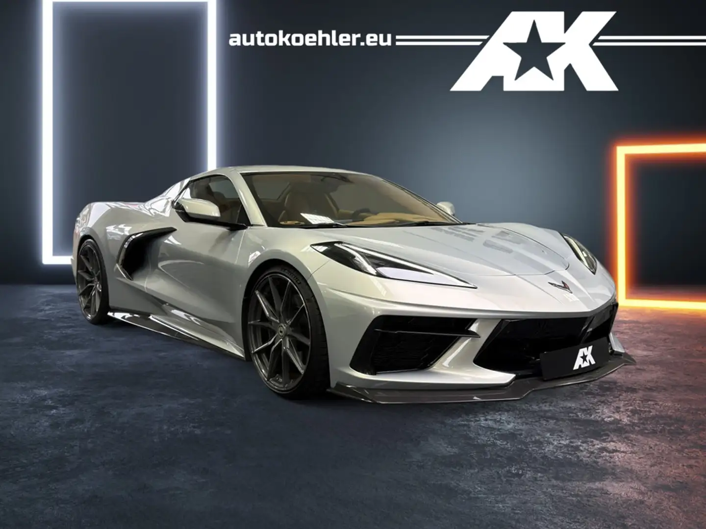Corvette C8 Cabrio 6.2 V8 3LT Z51 Callaway, NAP Silber - 1