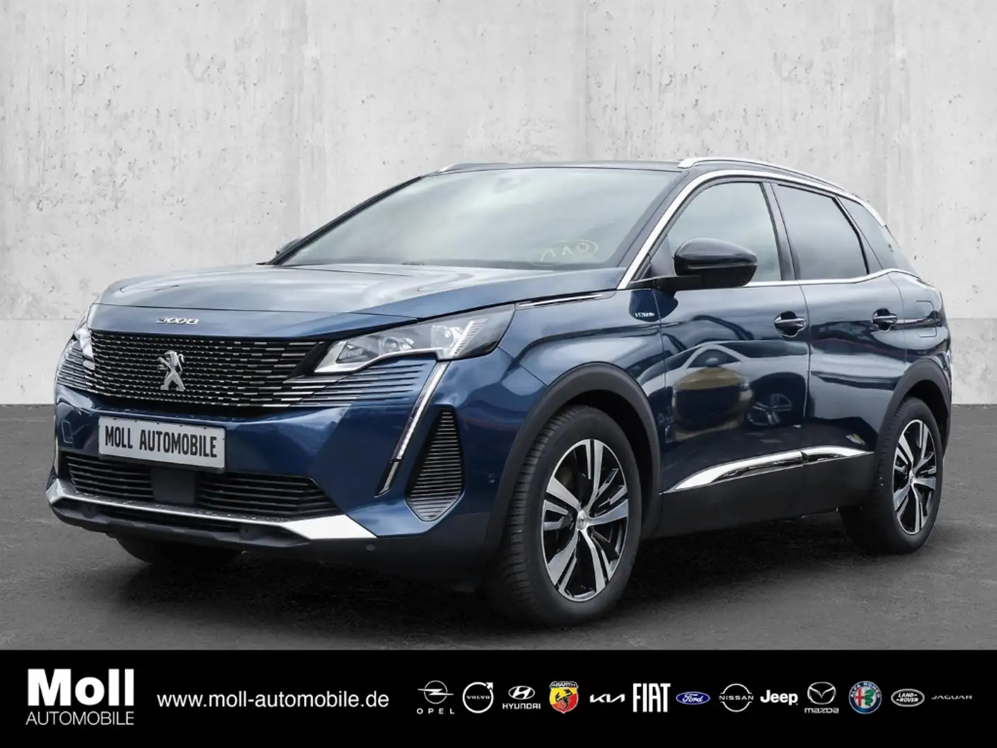 Peugeot 3008 Hybrid 225 GT 1.6 Plug-In EU6d Navi Digitales Cock Blauw - 1