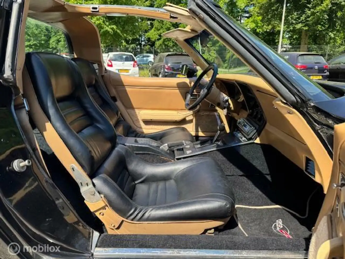 Chevrolet Corvette USA 5.7 V8 Targa met Gereviseerde motor. Zwart - 2