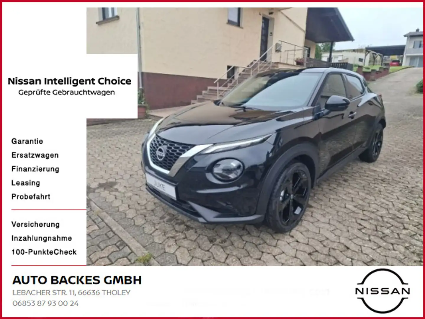 Nissan Juke 1.0 DIG-T Tekna BOSE Navi+360°Kamera Schwarz - 1
