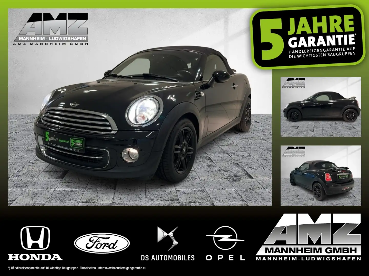 MINI Cooper Roadster Cooper 1.6 Roadster SHZ+KlimaA+LM+Leder+PDC Noir - 1