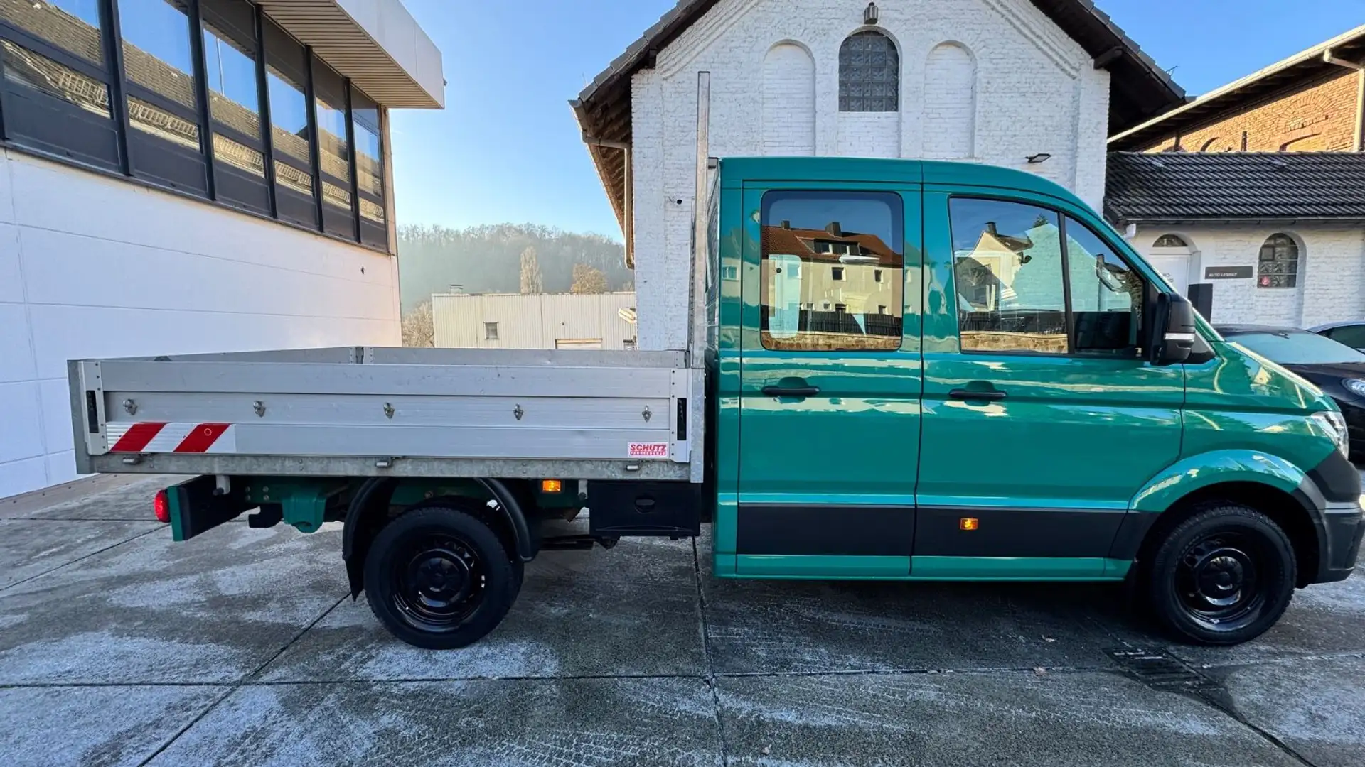 Volkswagen Crafter 35*Pritsche*DOKA*Mittellang*6-Sitz*AHK* Grün - 2