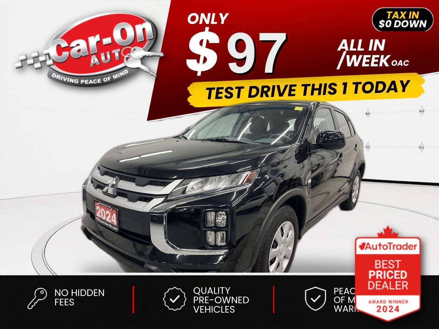 Black 2024 Mitsubishi RVR SUV / Crossover Automatic