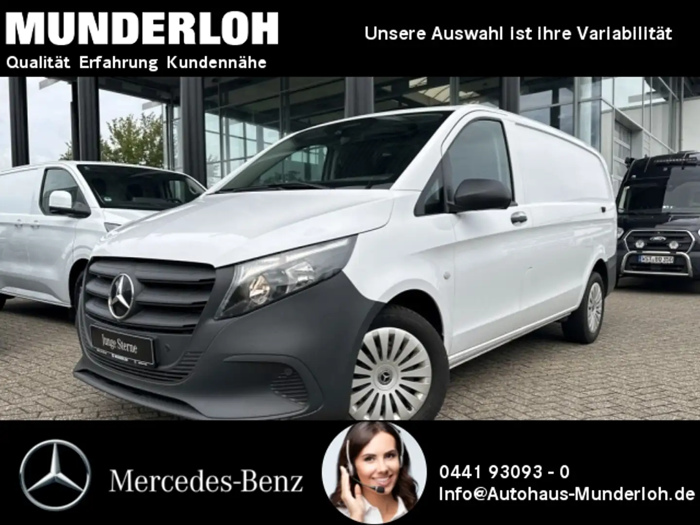 Mercedes-Benz Vito 116 CDI Kasten Lang AUTOMATIK+KAMERA+SHZG Weiß - 1