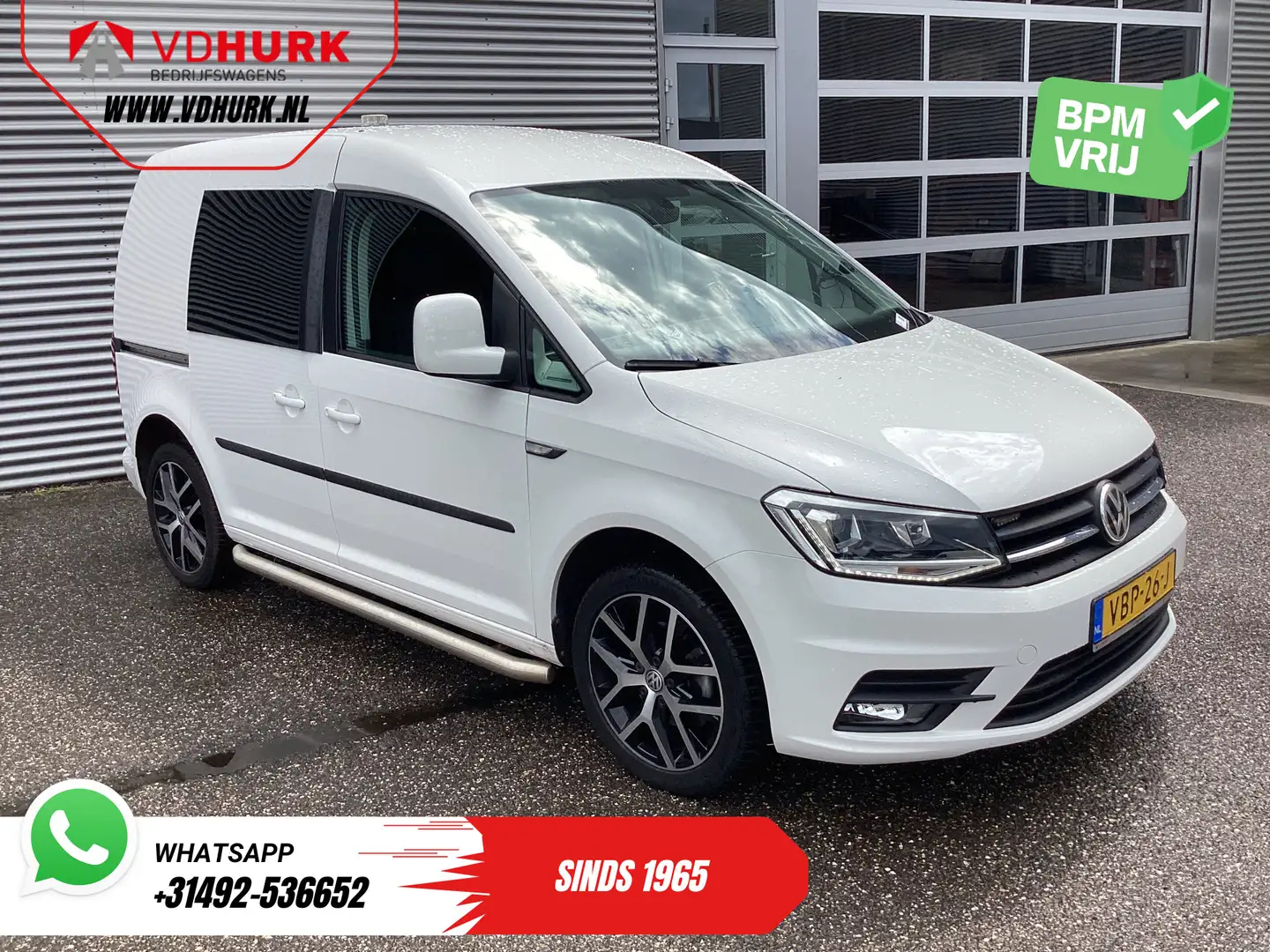 Volkswagen Caddy 2.0 TDI 100 pk Aut. Exclusive Edition BPM VRIJ! NL Wit - 1
