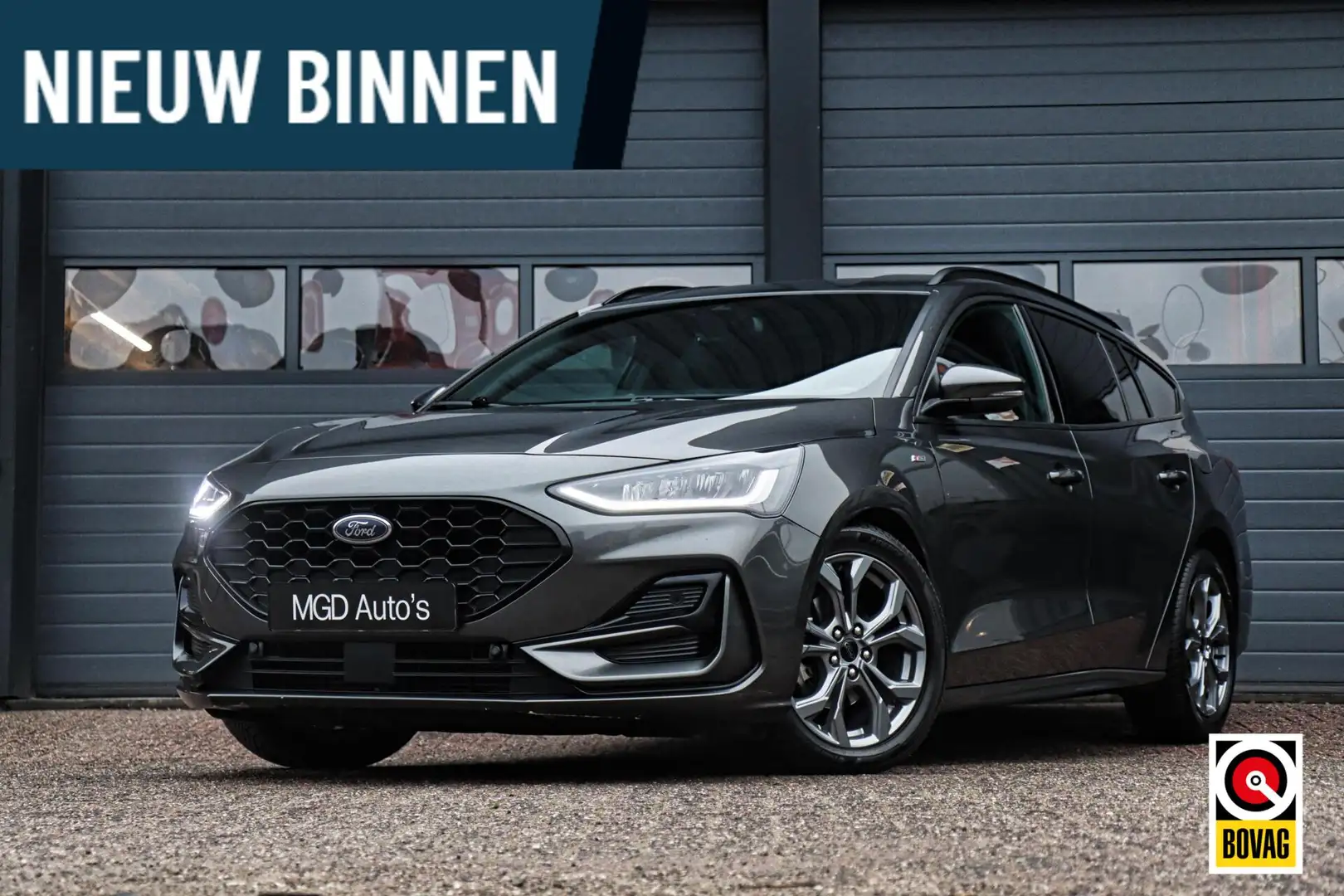 Ford Focus Wagon 1.0 EcoBoost Hybrid ST-Line /LED/GROOT SCHER Gris - 1