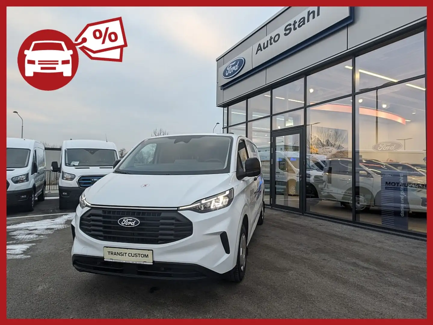 Ford Transit Custom Kasten 2,5 PHEV L1H1 320 Trend Aut.| FORD STAHL... Weiß - 1