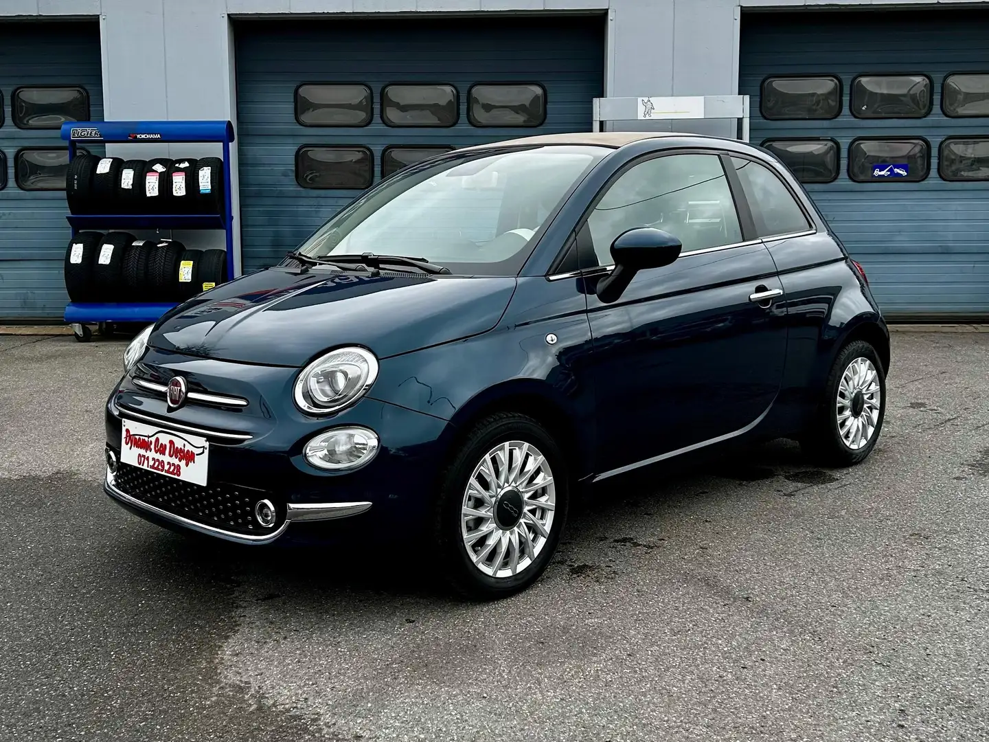 Fiat 500C Fiat 500C 1.0 Hybrid Dolcevita Cabrio Airco Navi Bleu - 1