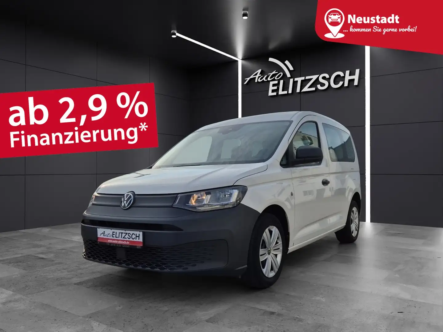 Volkswagen Caddy Kombi TDI EcoProfi Klima SH Weiß - 1