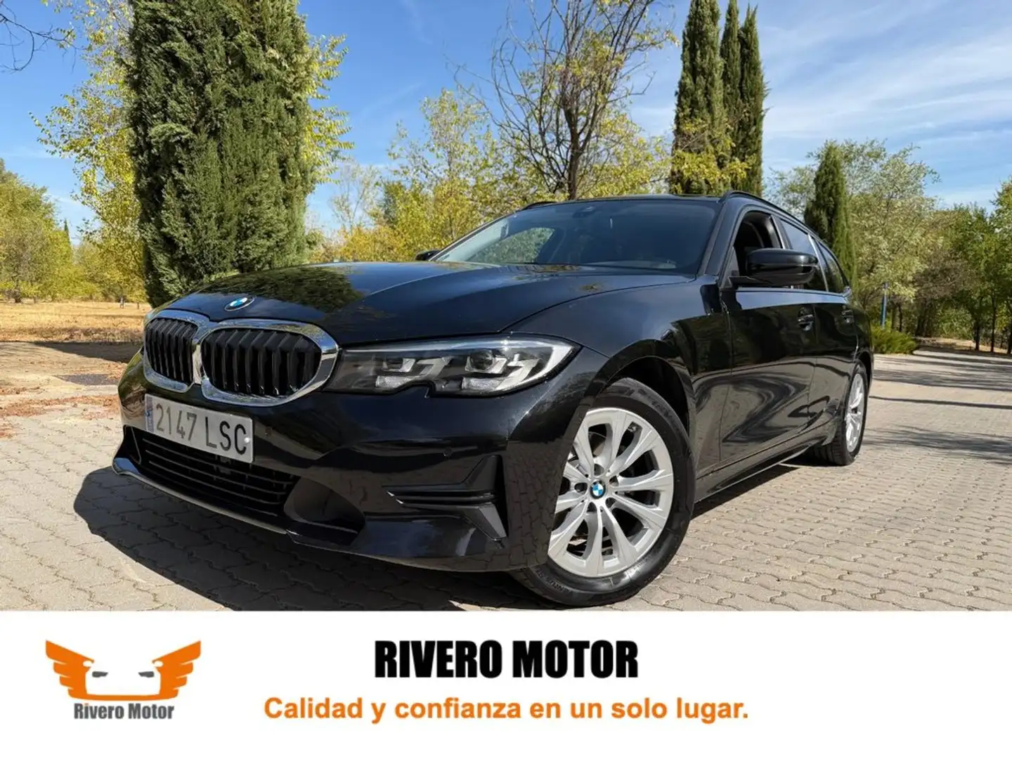 BMW 320 320d Auto.Touring Schwarz - 1