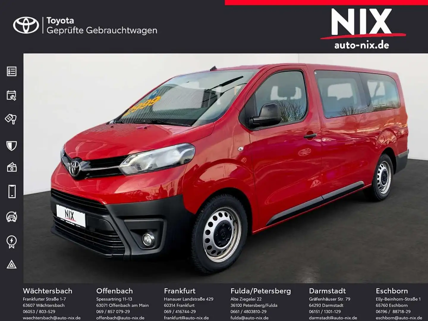 Toyota Proace 2.0 D L2 4-Türig Combi Comfort Red - 1