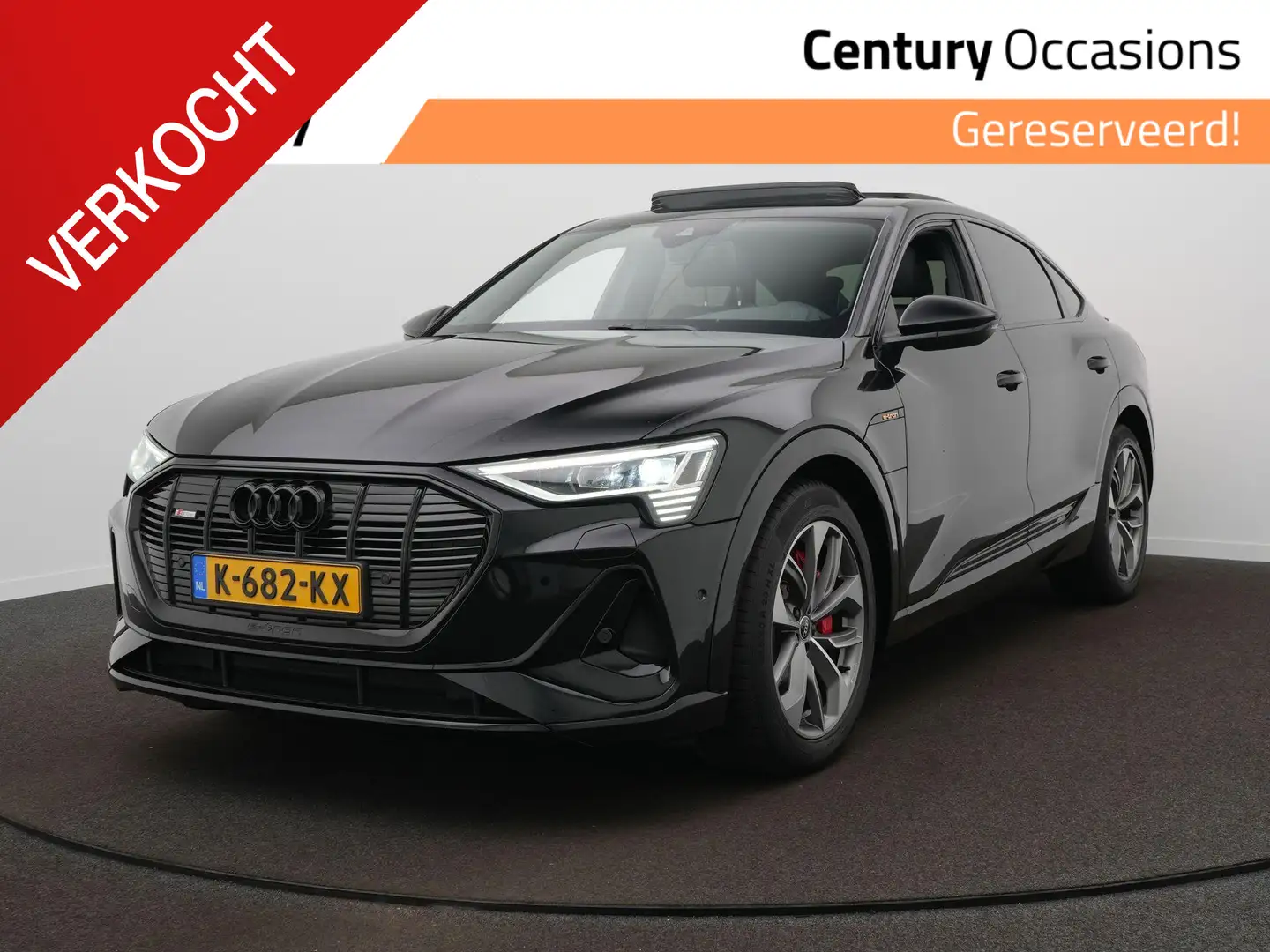 Audi e-tron Sportback 50 quattro S edition 71 kWh S-Line | Pan Zwart - 1