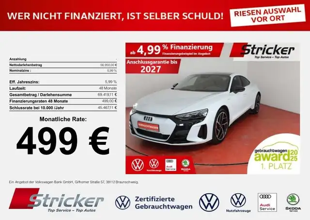 Audi RS e-tron GT quattro 499,-ohne Anzahlung Keramik B&O Allradlen