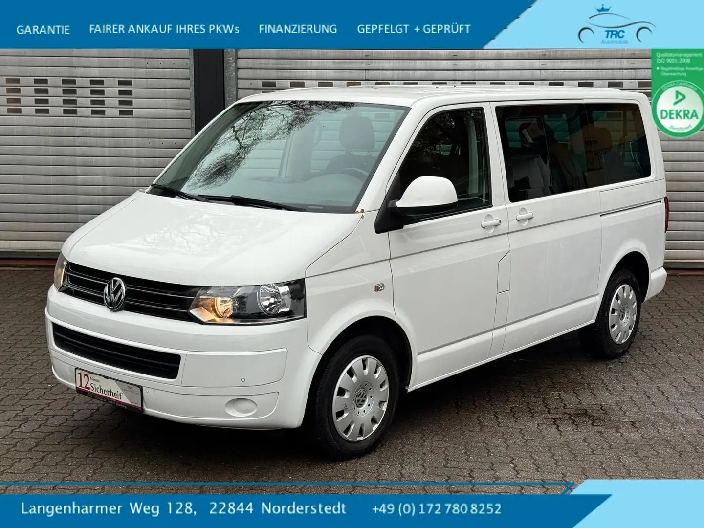 Volkswagen T5 Transporter Bus Caravelle Comfortline Blanc - 1