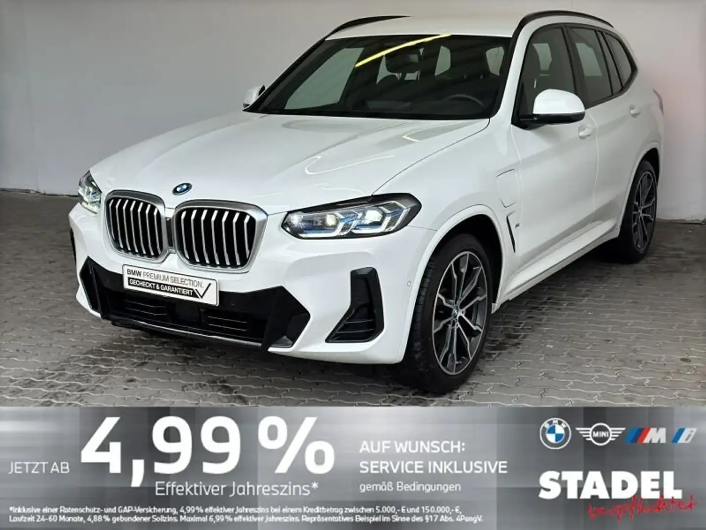 BMW X3 xDrive30e M Sport Navi.Laser.HuD.AHK.RFK.HiFi Weiß - 2