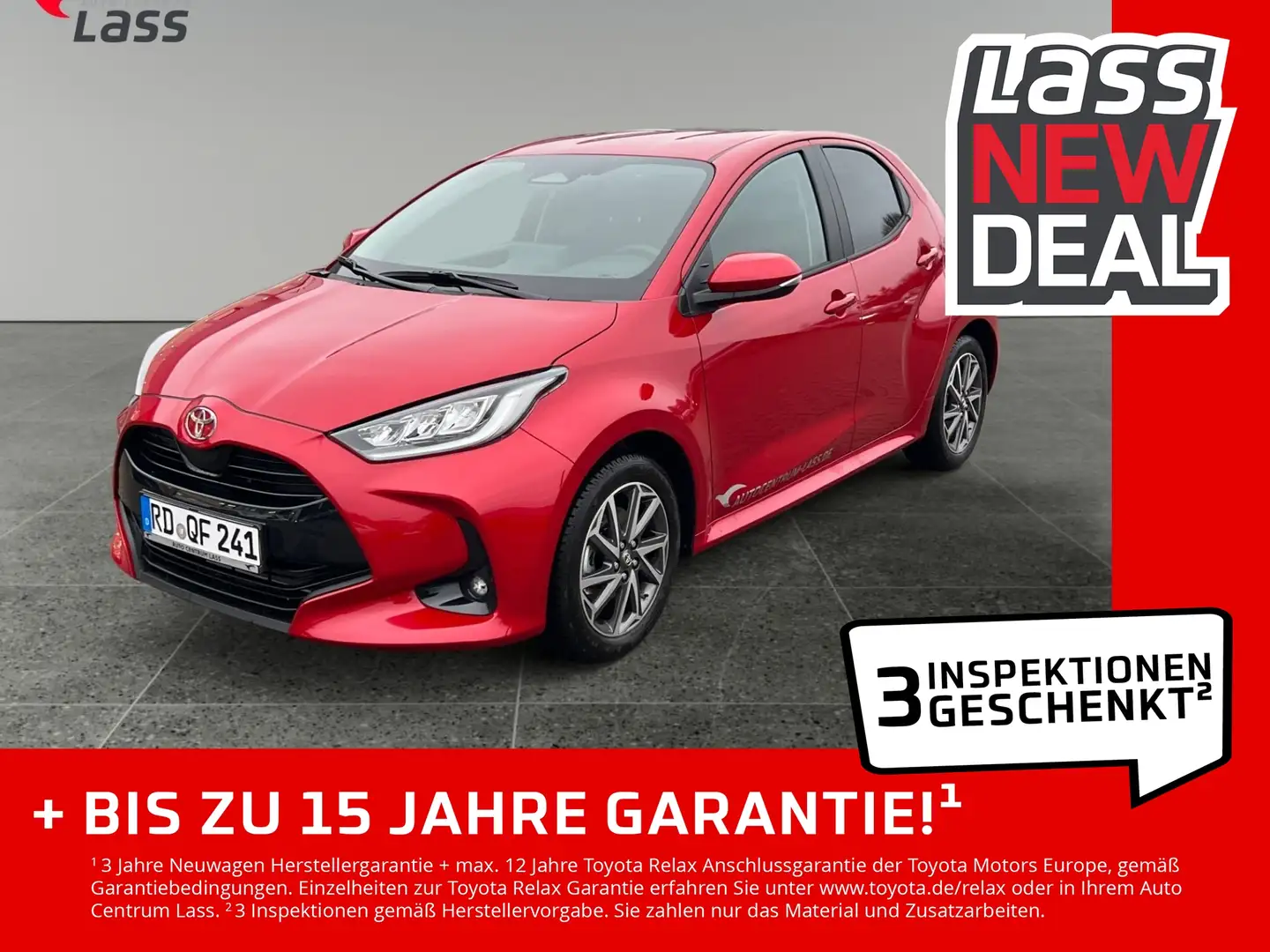Toyota Yaris 1.5 Teamplayer Mit 1,99% Finanzierung Rot - 1