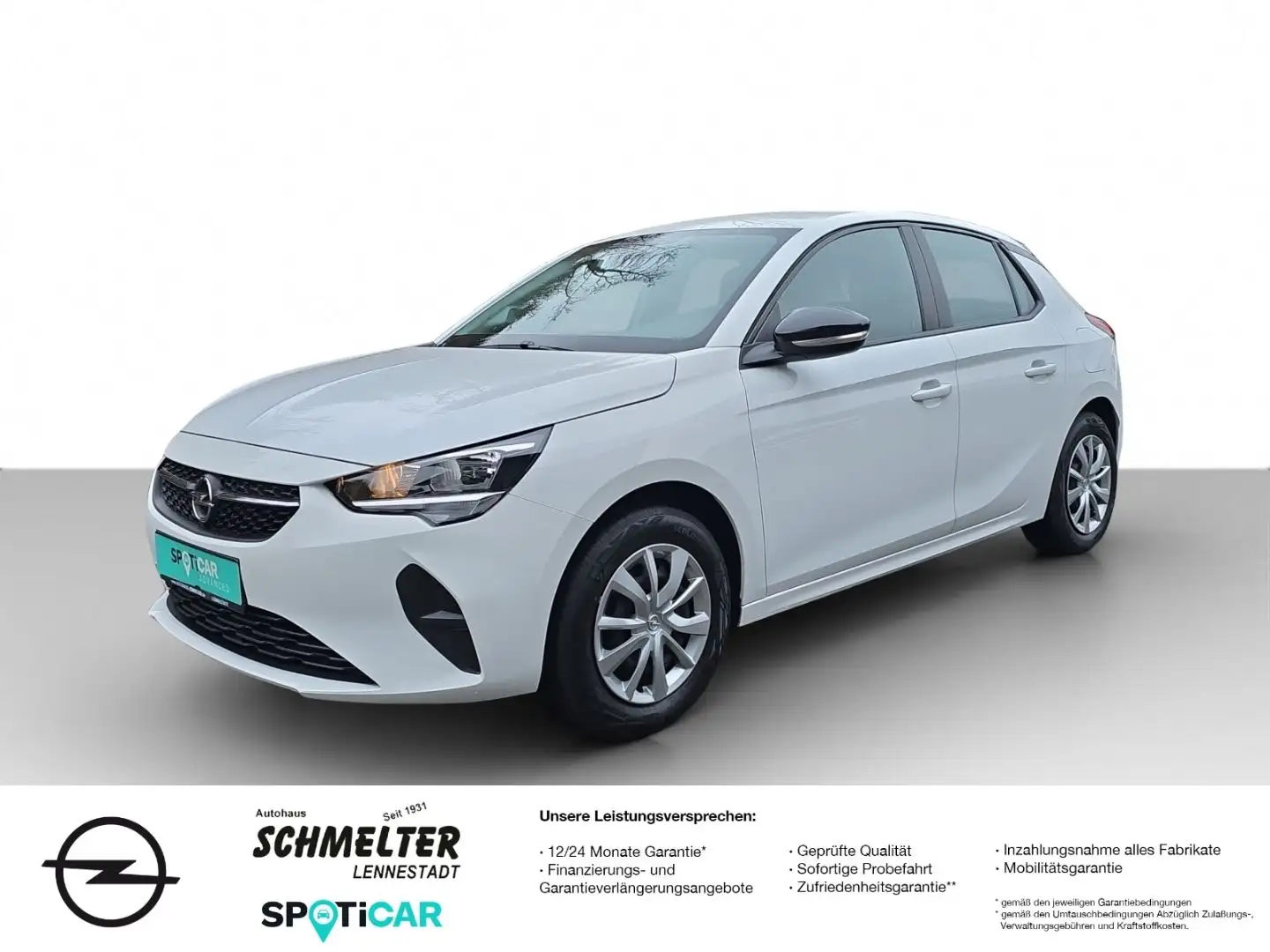 Opel Corsa F Edition 75PS Klima Multimedia usw. Wit - 1