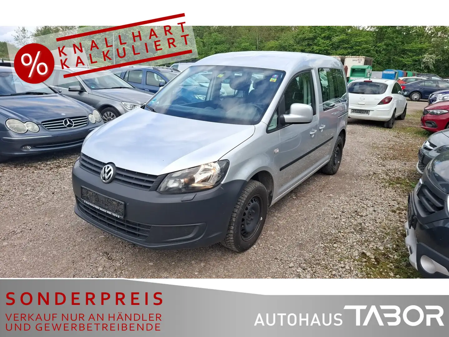 Volkswagen Caddy 1.6 TDI Team Zuheizer Winter-Paket GRA Silber - 1