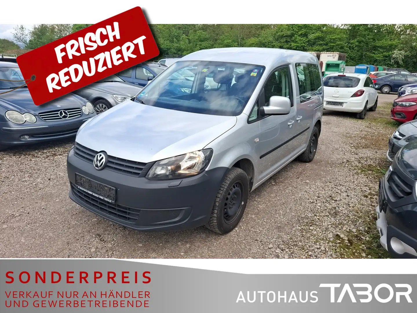 Volkswagen Caddy 1.6 TDI Team Zuheizer Winter-Paket GRA Silber - 1