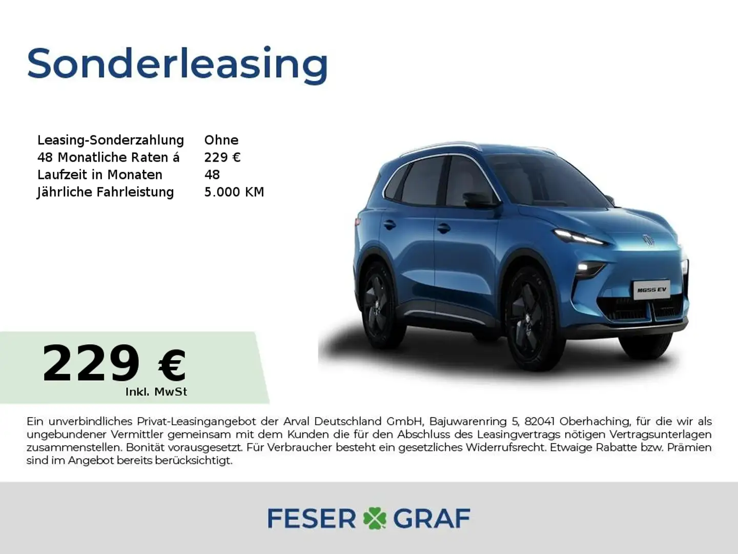 MG MGS5 EV Comfort Standard Range *LED*NAVI*Kamera* Bleu - 1