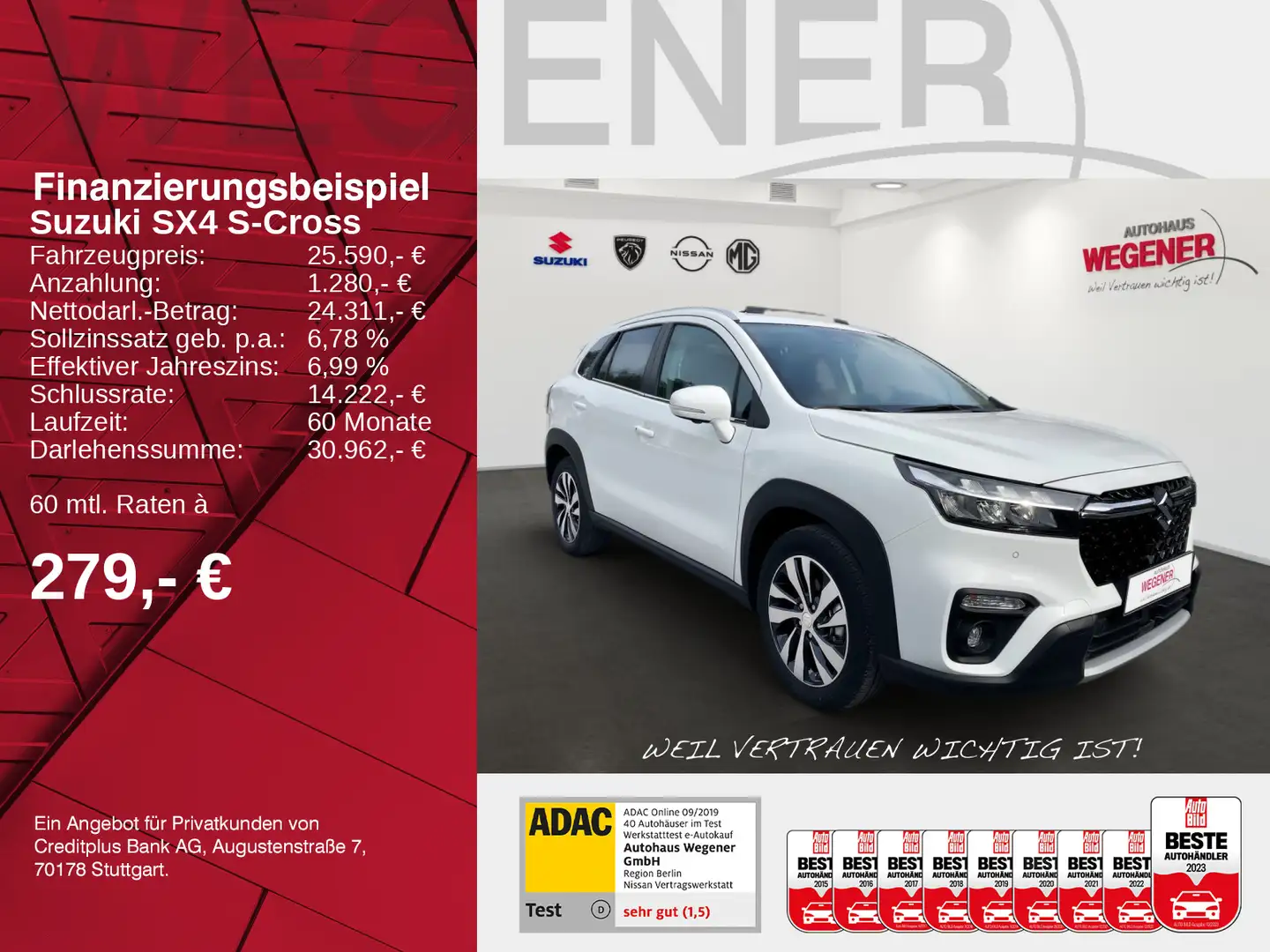 Suzuki SX4 S-Cross SX4 S-CROSS 1.5 COMF.+ ALLGRIP AGS |360GRAD| SHZ Weiß - 2