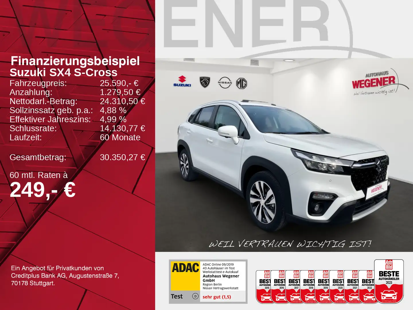 Suzuki SX4 S-Cross SX4 S-CROSS 1.5 COMF.+ ALLGRIP AGS |360GRAD| SHZ Weiß - 2