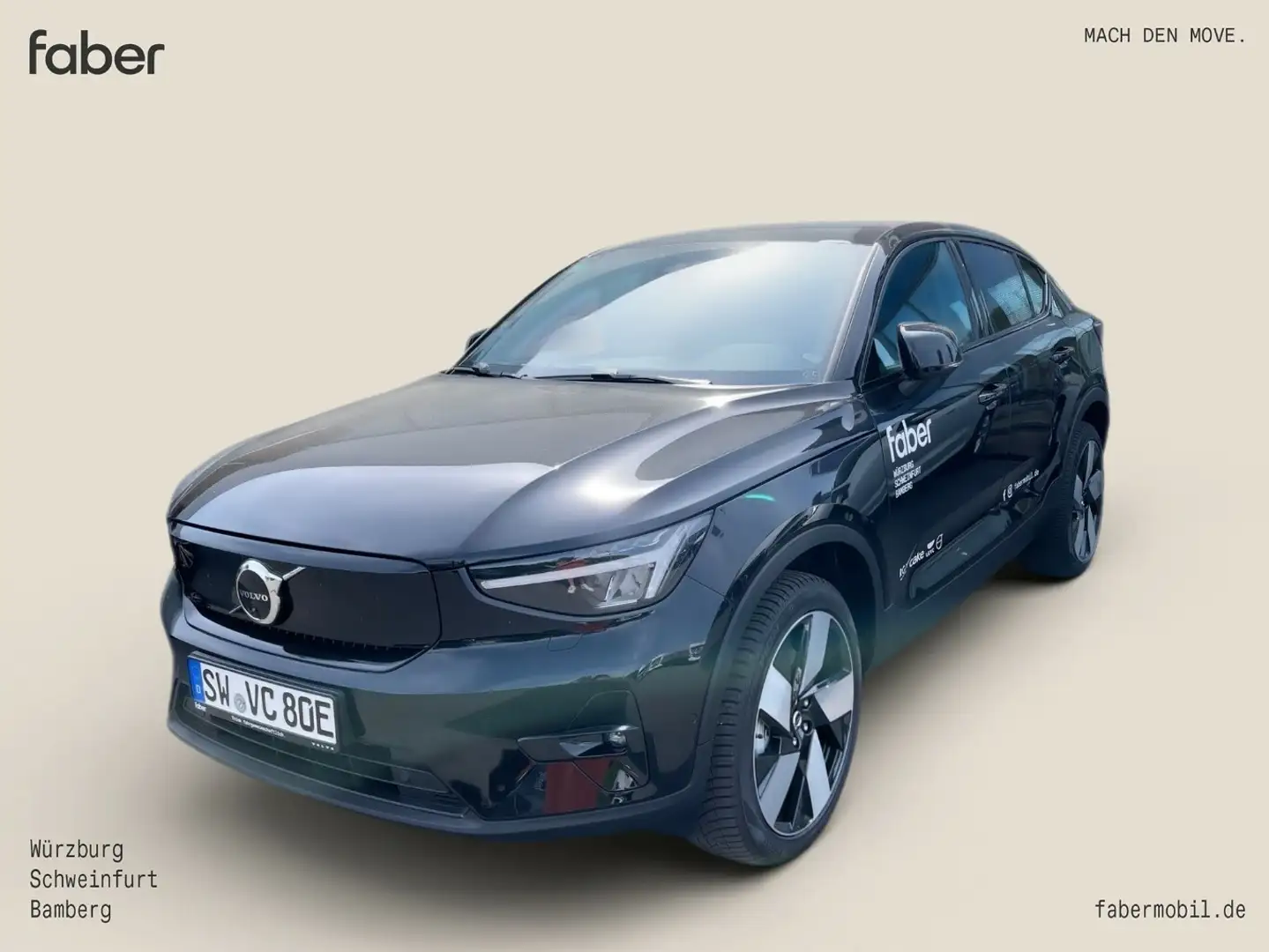 Volvo C40 Ultimate 2WD Recharge Pure Electric Black - 1