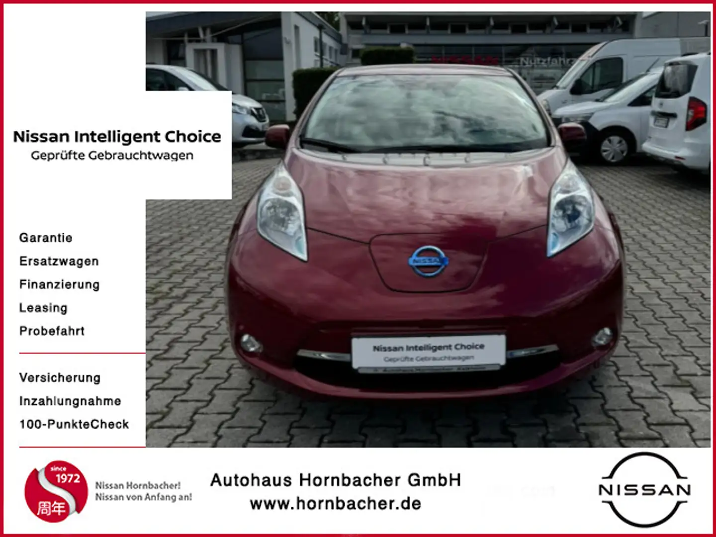 Nissan Leaf Acenta 30 kW Winterpaket Solarspoiler Winte Czerwony - 1