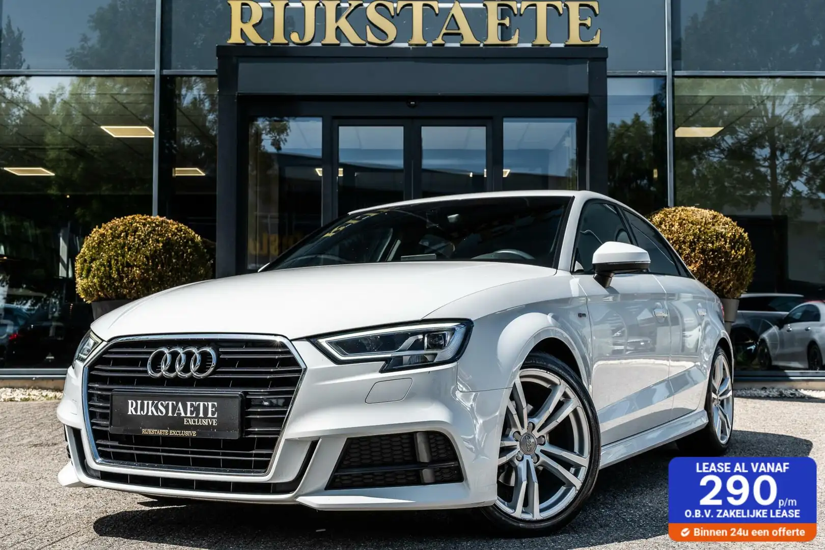Audi A3 Limousine 1.0 TFSI S-LINE|NAV|LED|LEDER|18'|PDC Blanc - 1