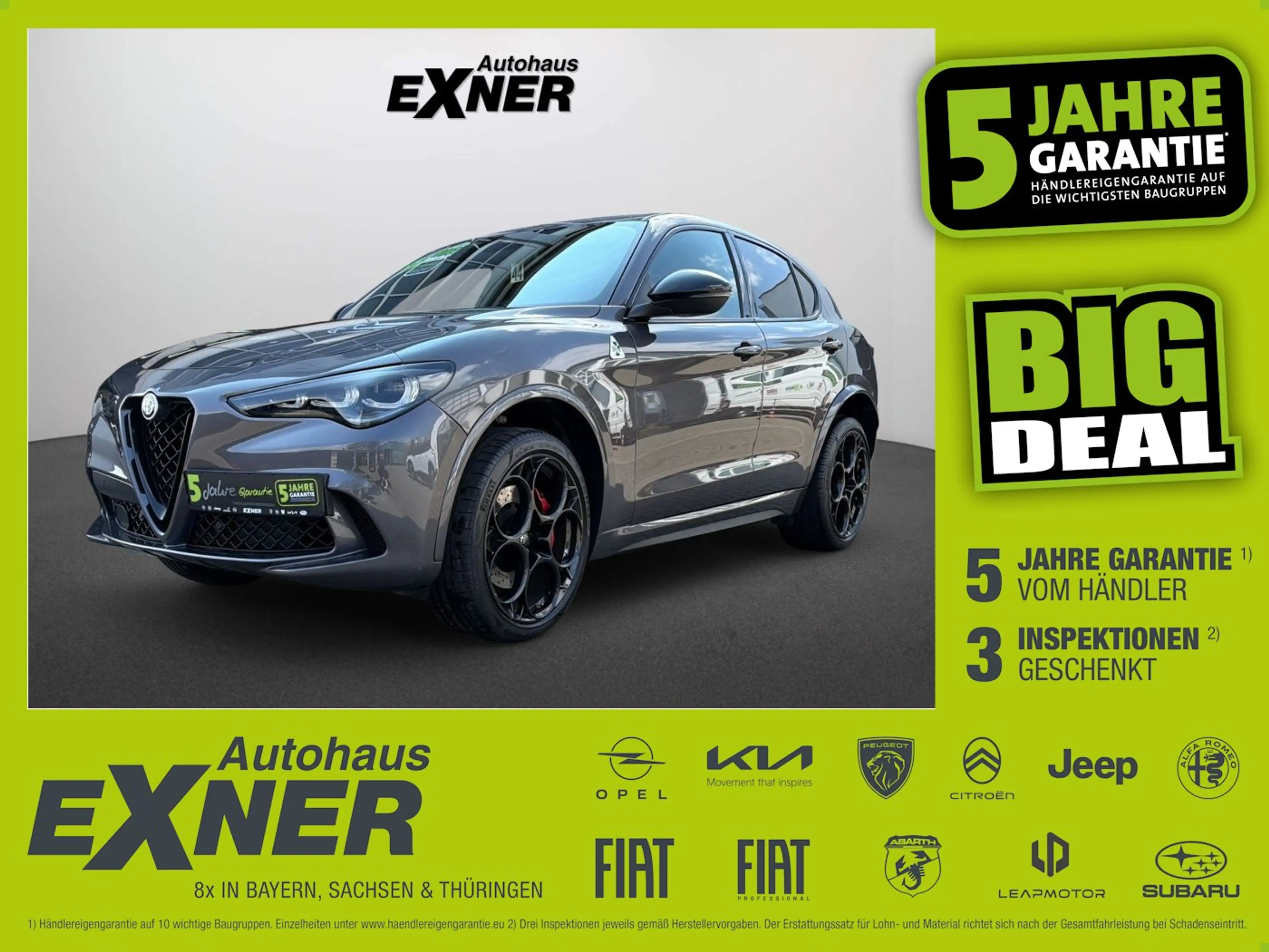 Alfa Romeo Stelvio 2.9 V6 Bi-Turbo QUADRIFOGLIO Q4 Kamera+