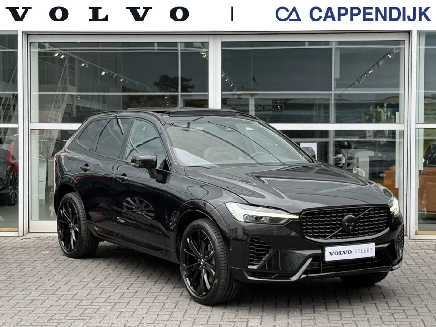 Volvo XC60 T6 398PK Recharge Black Edition Ultra Dark FULL OP Zwart - 1