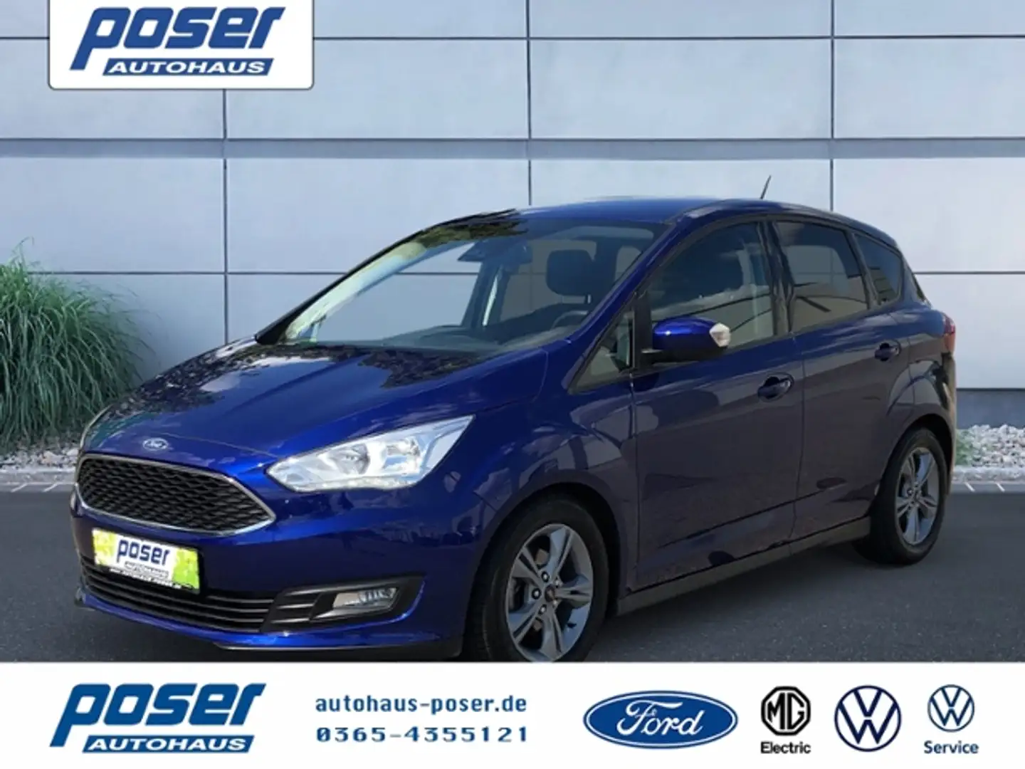 Ford C-Max 1.0 EcoBoost Cool & Connect KLIMA NAVI ALU Bleu - 1