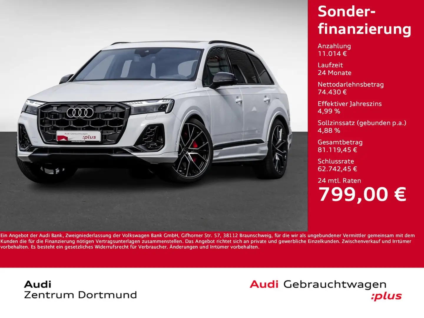 Audi Q7 60 quattro HYBRID S LINE FACELIFT PANO 360CAM Blanc - 1